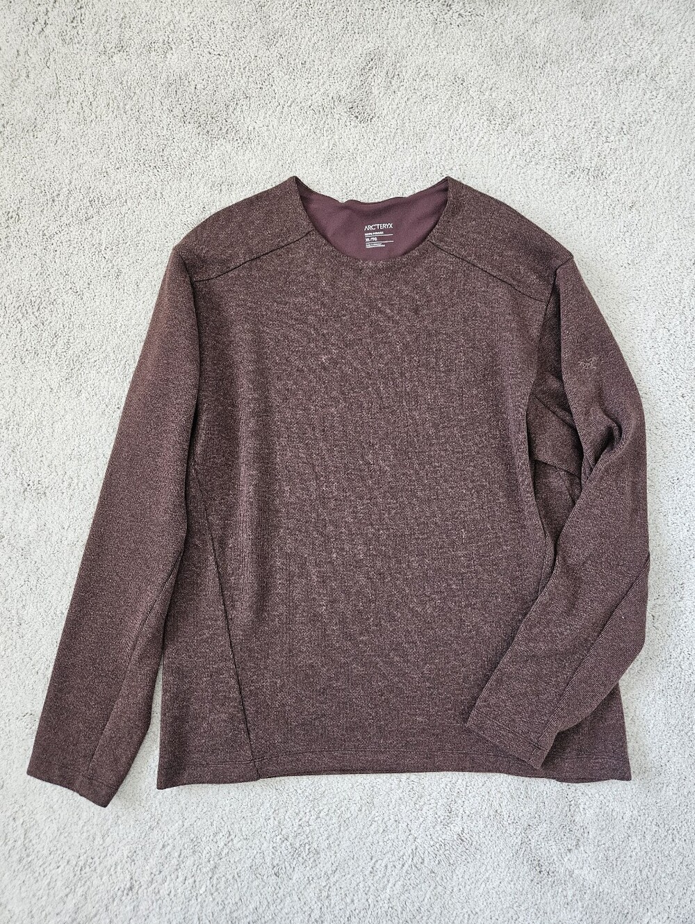Arc'teryx | Covert LT Pullover Knit Long Sleeve Heathered Burgundy Mens XL